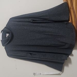 Large Anthropologie gray turtleneck with bell sleeves